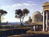 Landscape with Aeneas at Delos by Claude Lorrain